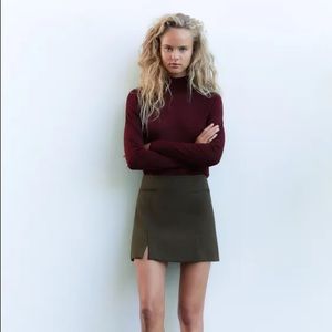 NWT Zara Mock Neck Knit Sweater